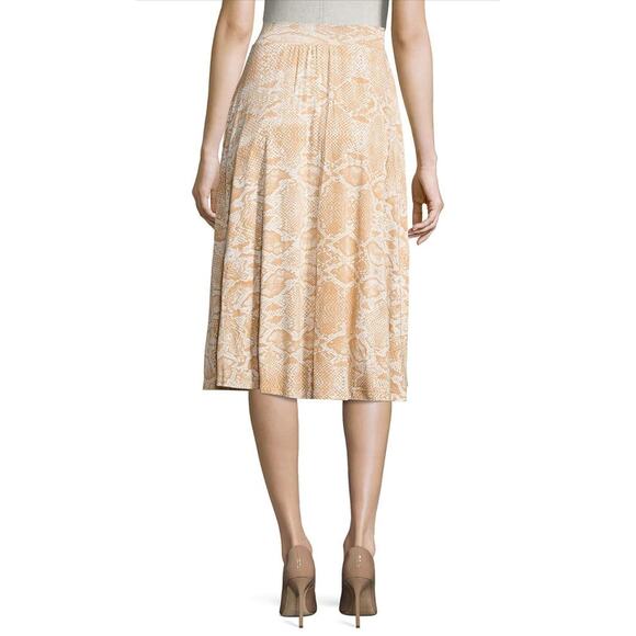 Rachel Pally Stretchy Modal Spandex Priya Skirt Miso Viper Snakeprint Small Snap - Picture 2 of 5
